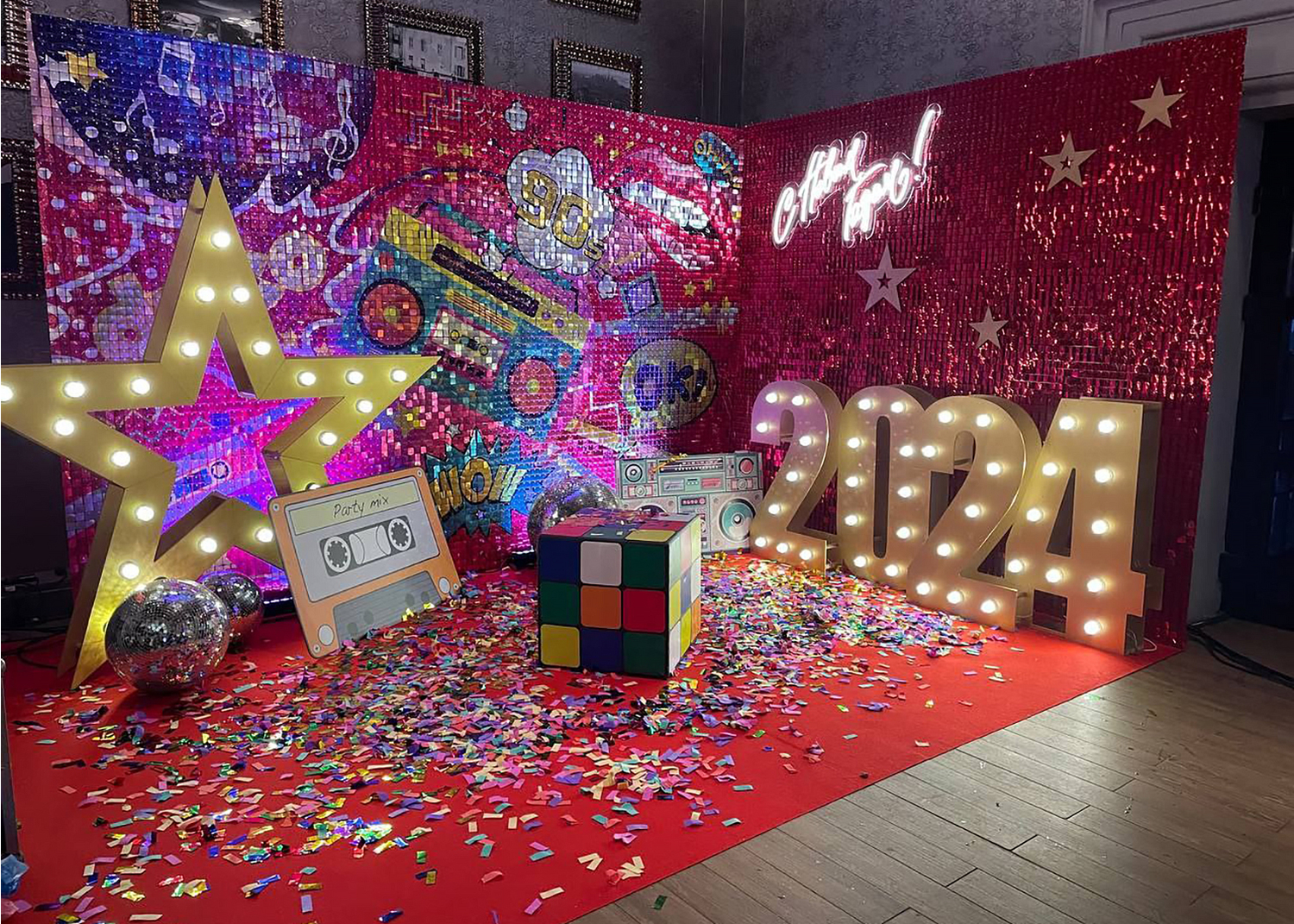 Вариант использования Неоновой вывески.