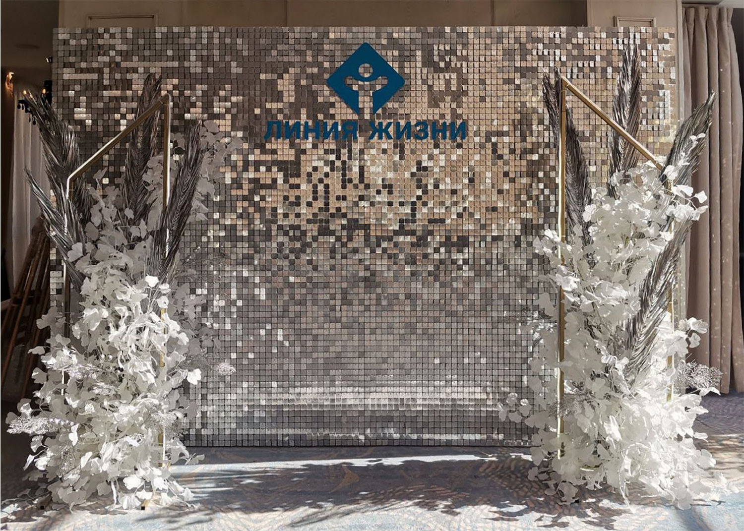 Вариант использования серебряной ширмы